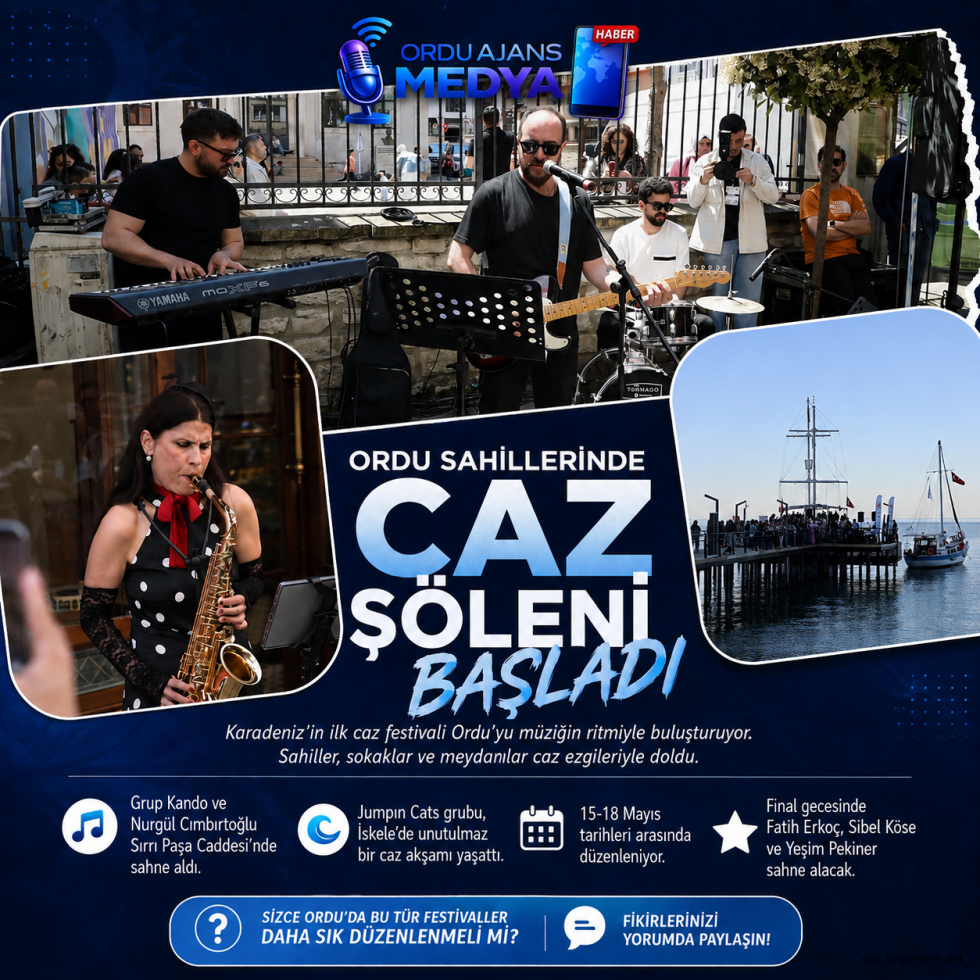 🎷 ORDU SAHİLLERİNDE CAZ ŞÖLENİ BAŞLADI