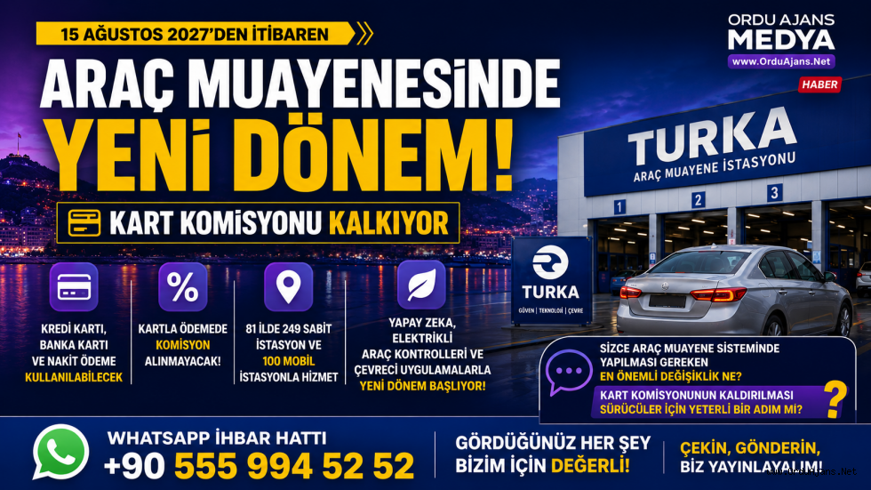 🚗 ARAÇ MUAYENESİNDE YENİ DÖNEM! KART KOMİSYONU KALKIYOR