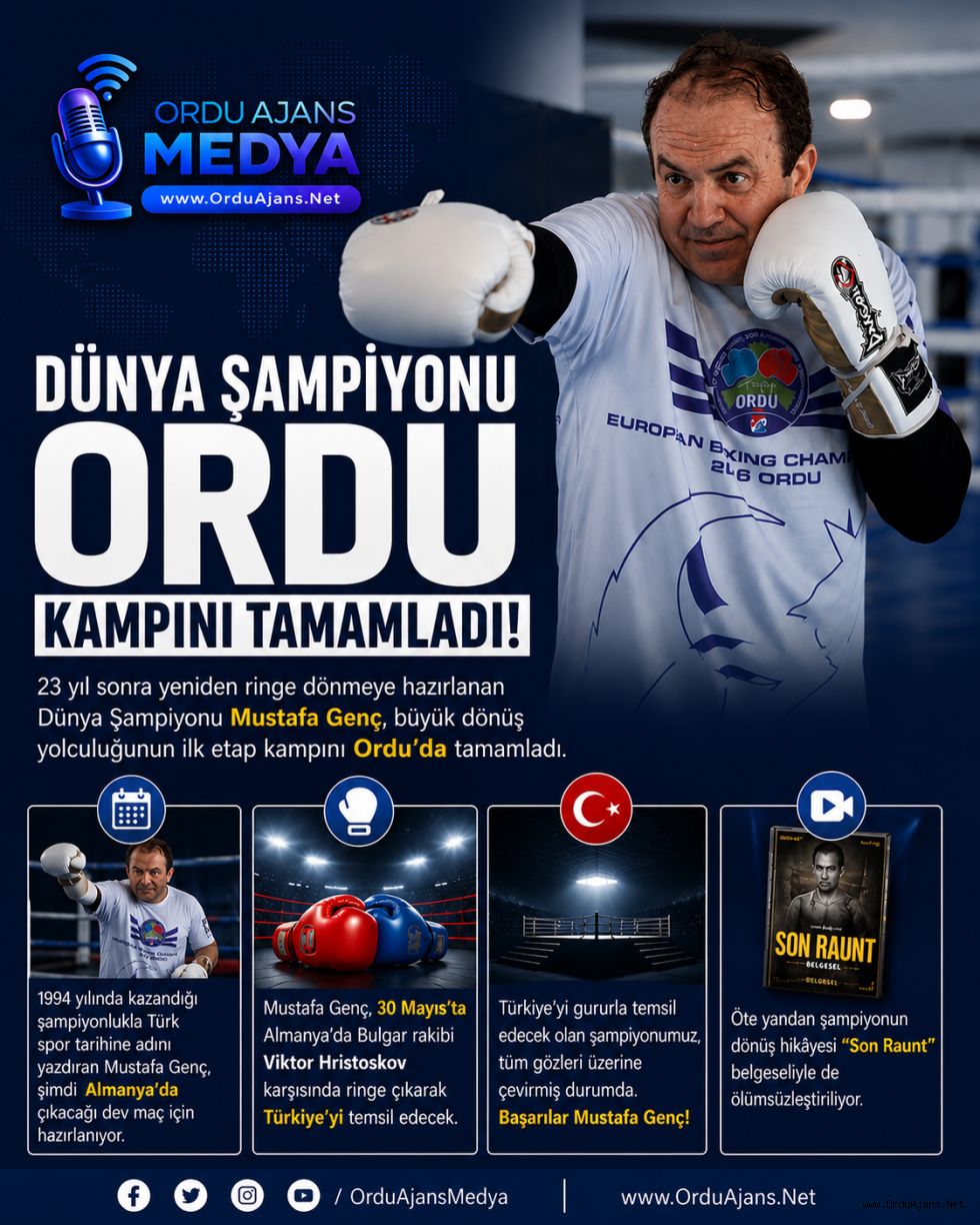🥊 DÜNYA ŞAMPİYONU ORDU KAMPINI TAMAMLADI!