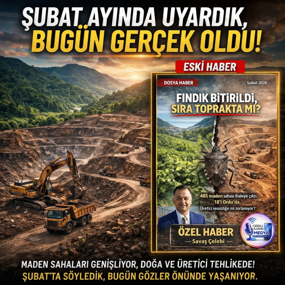 ORDU’DA MADEN GERÇEĞİ