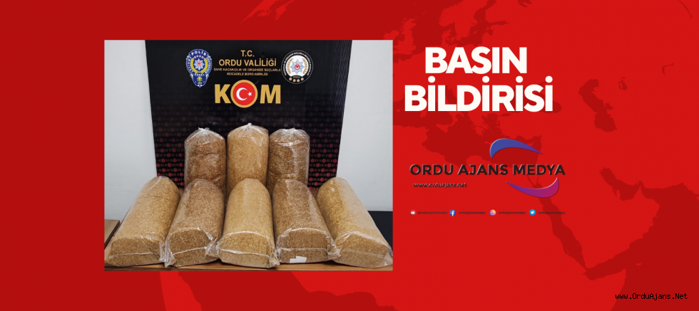 Orduda Narkotik Şube Müdürlüğü Faaliyetleri