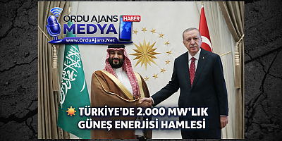 2.000 MW KAPASİTELİ GES İÇİN 2 MİLYAR DOLARLIK YATIRIM