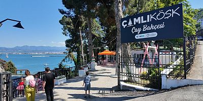 ALTINORDU SAHİLİNDE DOĞAYLA İÇ İÇE BİR MEKAN, ÇAMLIKÖŞK ÇAY BEHÇESİ