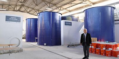 BÜYÜKŞEHİR’İN ÜRETTİĞİ SU DEPOLARI KIRSAL MAHALLERDE YERİNİ ALIYOR