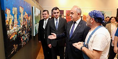 Eğitimci Ressamlar Çalıştayı Sergisi’nin Açıldı