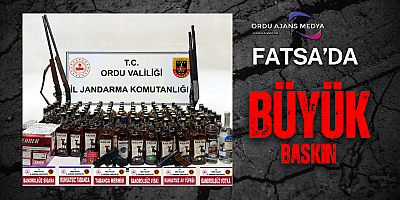 FATSA’DA KAÇAK ALKOL VE SİLAH OPERASYONU