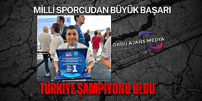MİLLİ SPORCUDAN BÜYÜK BAŞARI
