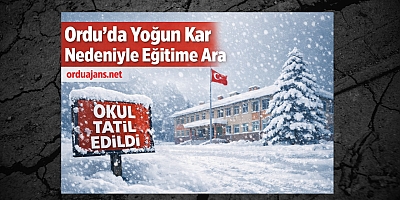 Ordu’da Kar ve Buzlanma Nedeniyle Eğitime 1 Gün Ara