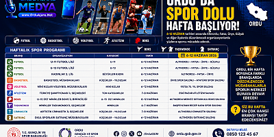 ORDU’DA SPOR DOLU HAFTA BAŞLIYOR!