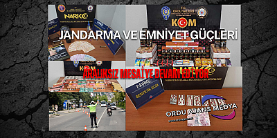 Ordu İl Jandarma Komutanlığı ve İl Emniyet Müdürlüğü Basın Duyuruları