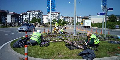 ORDU’NUN DÖRT BİR YANI ÇİÇEK BAHÇESİ OLDU