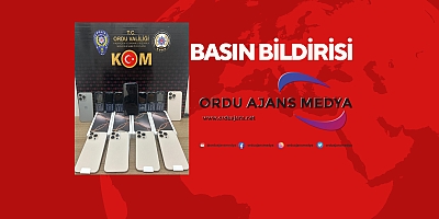 Orduda Kaçakçılık ve Organize Suçlarla Mücadele Faaliyetleri