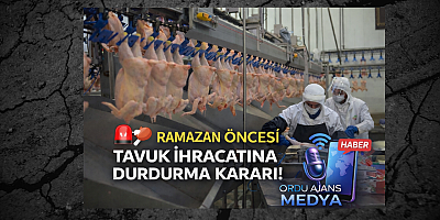 RAMAZAN ÖNCESİ TAVUK İHRACATINA DURDURMA KARARI