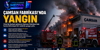 SON DAKİKA! ÇAMSAN FABRİKASI'NDA YANGIN