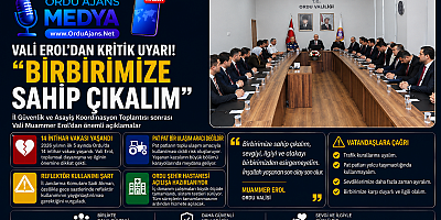 ⚠️ VALİ EROL'DAN KRİTİK UYARI! 