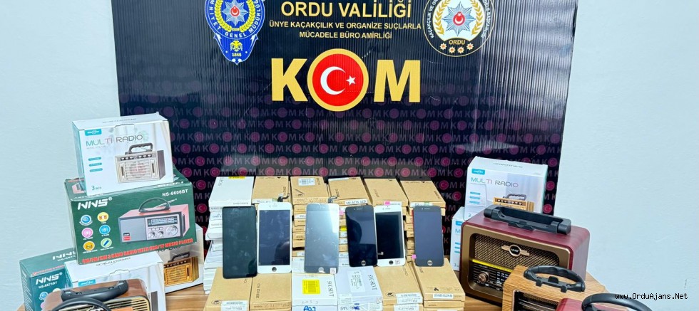 ÜNYE’DE KAÇAK TELEFON OPERASYONU